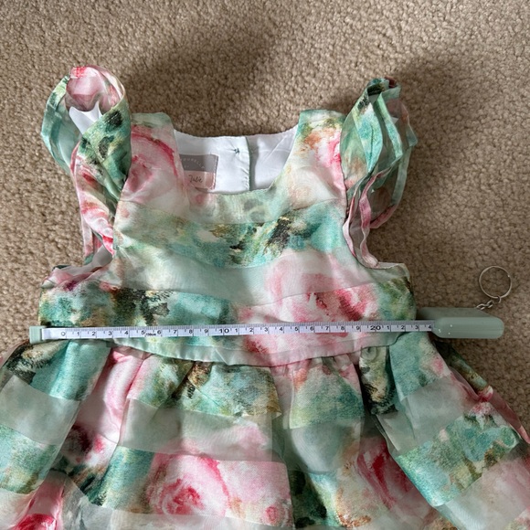 Pastourelle baby girl’s Monet shadow stripe dress in size 24M - Picture 2 of 6